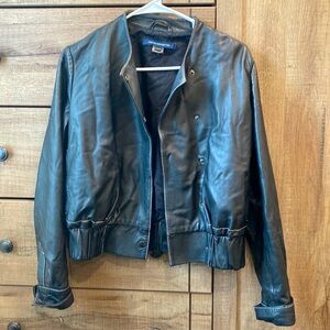 Light stylish leather jacket